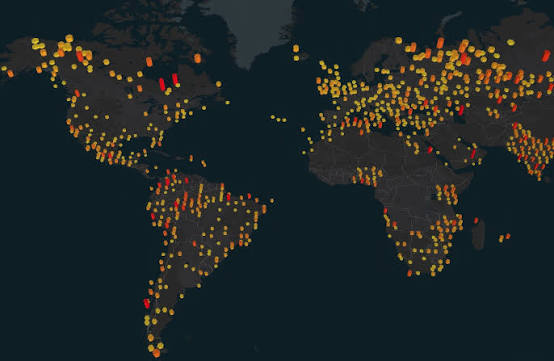 Global map illustration